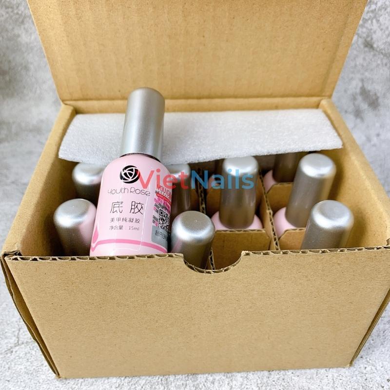 Sơn Base Top Cứng Móng Hoa Hồng Youth Rose Chính Hãng