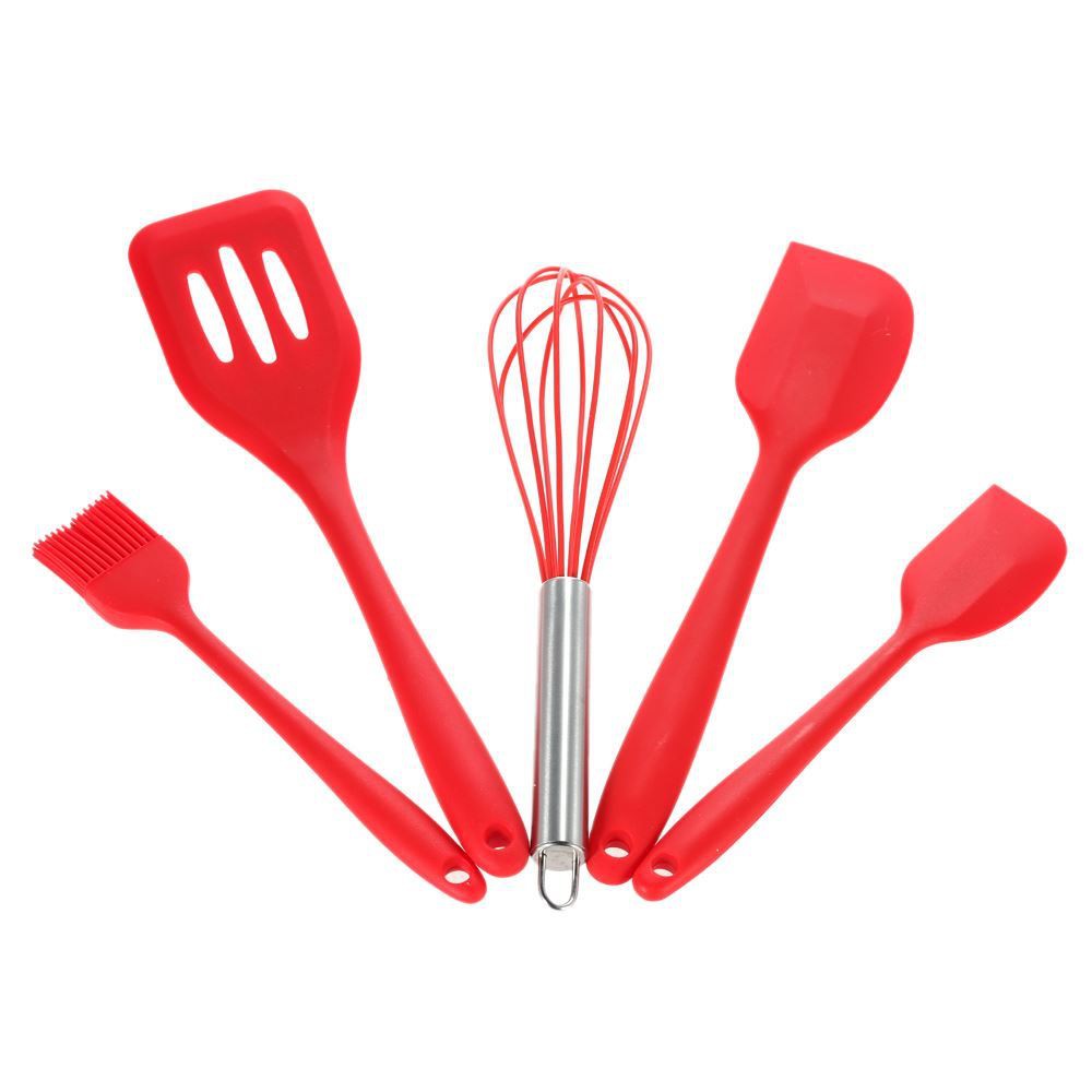 SET 5 DỤNG CỤ SILICON ĐỎ