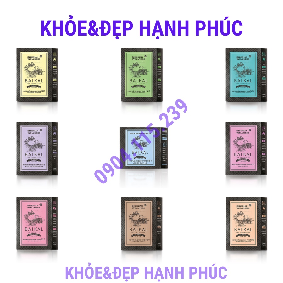 [ Trà Baikan N7 xương khớp ] Thực phẩm bảo vệ sức khỏe Trà thảo mộc Baikal tea collection. Herbal tea №7 – 30 túi/hộp