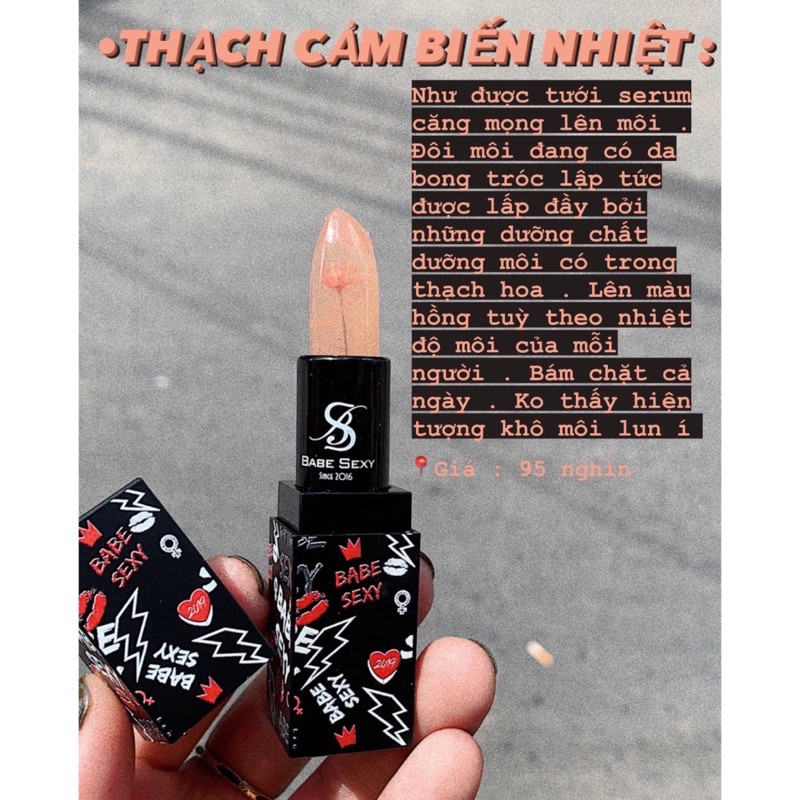 [Siêu Sale]Son môi Thạch hoa BabeSexy cảm biến nhiệt | BigBuy360 - bigbuy360.vn