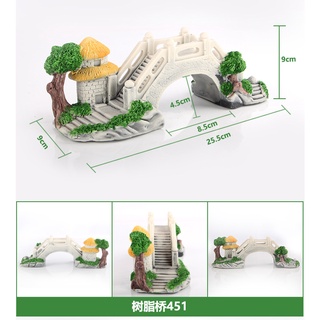 Mô Hình Cầu Gỗ Trang Trí Bể Cá