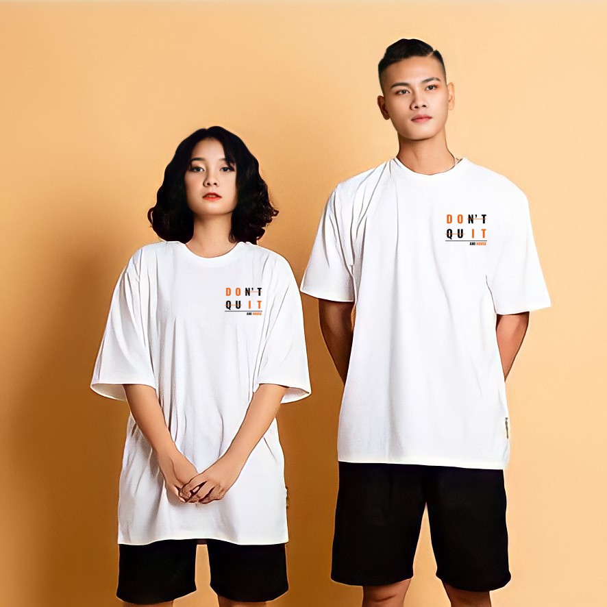 Áo thun local brand tay lỡ AMIHOUSE form rộng dont quit