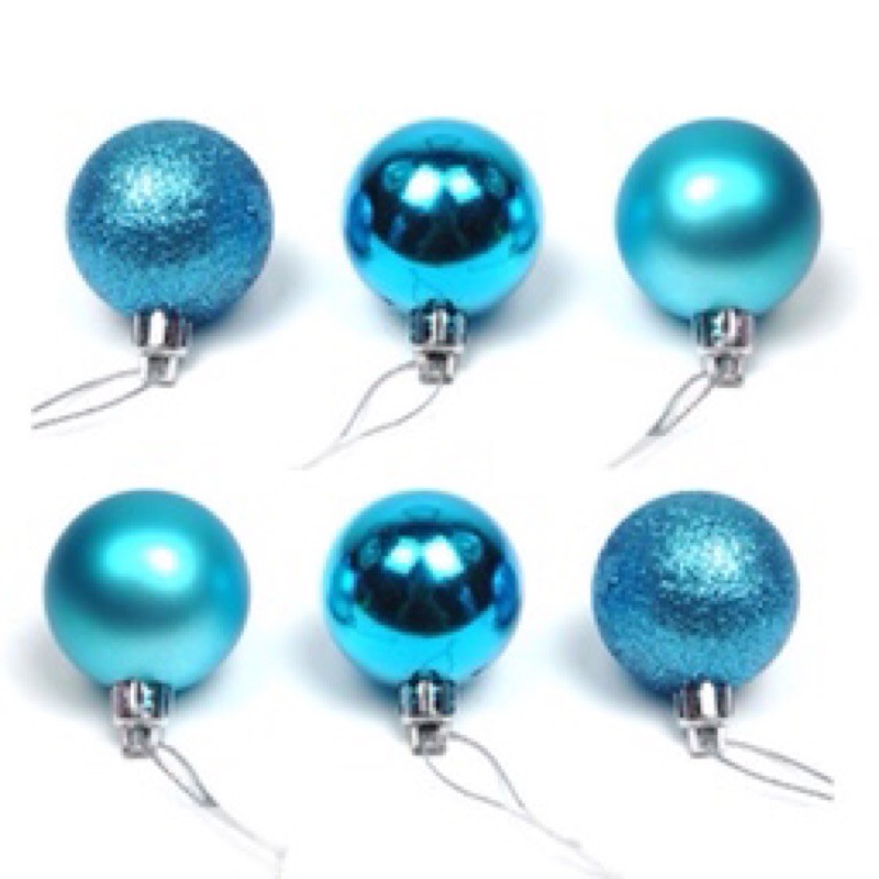 Noel -  12 Trái châu 2cm, 10 trái 3cm, 6 trái 4 cm trang trí Giáng sinh