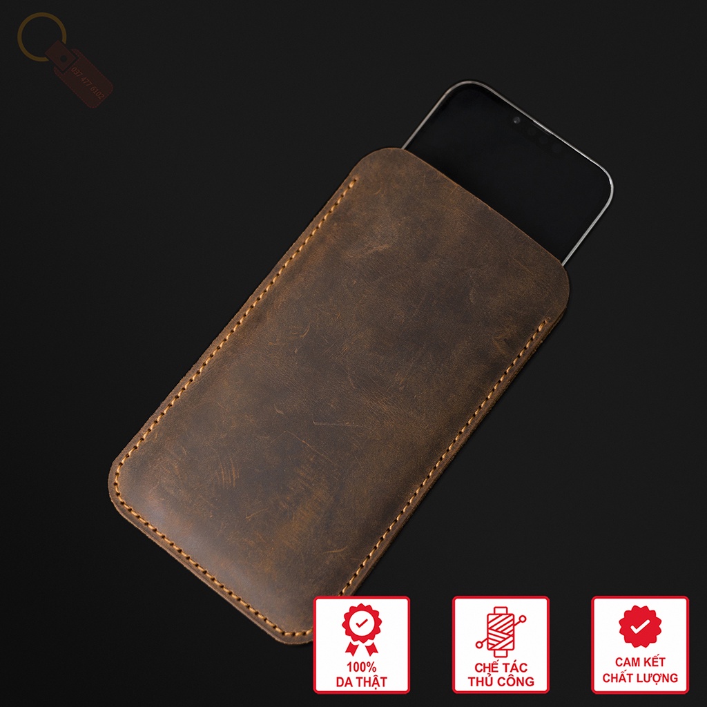Bao Da Điện Thoại IPHONE XS Max, 11Pro Max - Da Sáp Cao Cấp