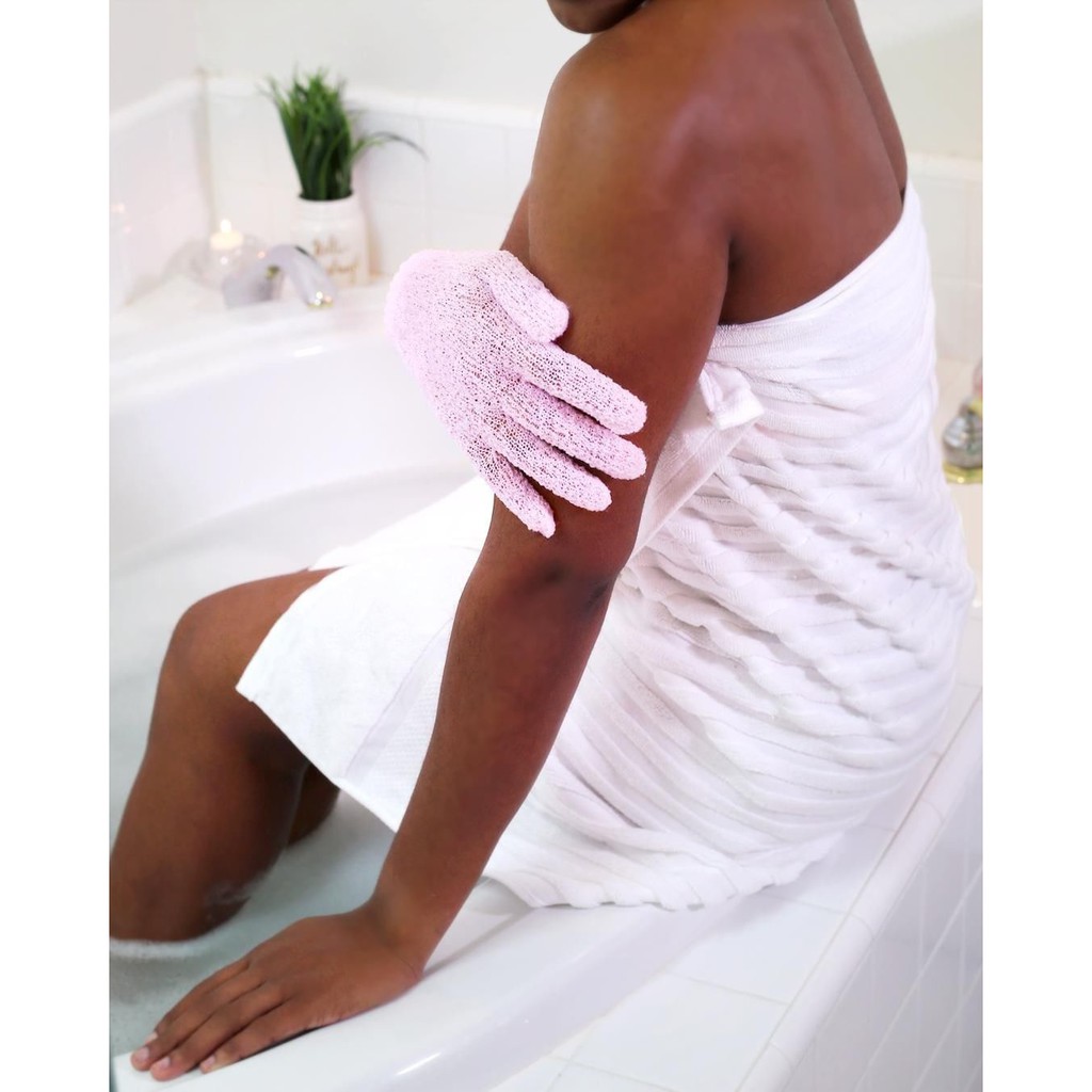 Găng tay tắm, tẩy da chết giúp da sáng mịn The Body Shop Exfoliating Bath Gloves