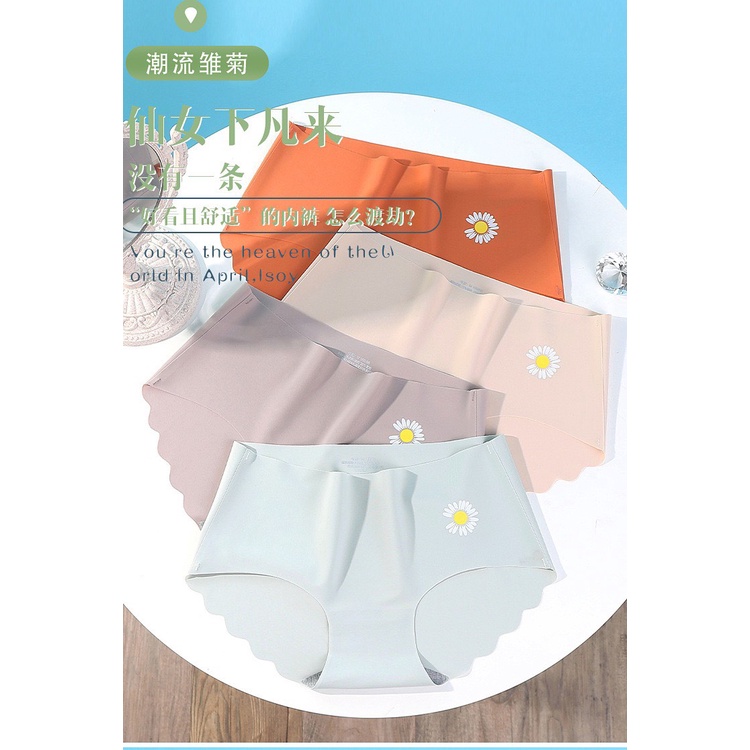Quần Lót Nữ Đúc Su cao cấp phối hoa cúc viền sóng thoáng mát MÃ 1038