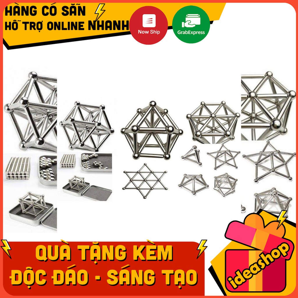 BỘ 36 THANH NAM CHÂM SIÊU CƯỜNG VÀ 27 VIÊN BI (BUCKY BARS)