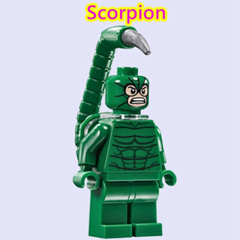 Bộ đồ chơi khối lắ́p ráp Lego mô hình nhân vật Scorpion Silk Shocker Spider Man Spiderman trong Avengers