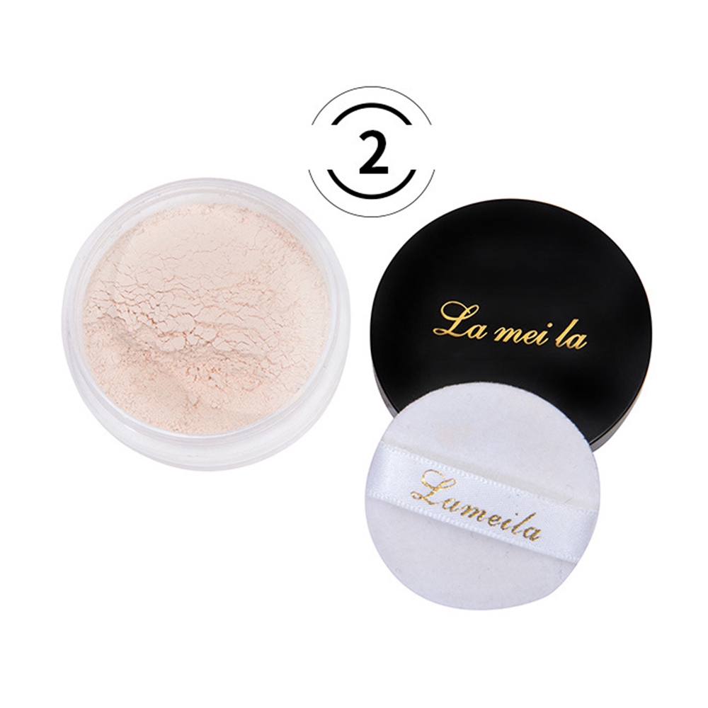 [Hàng mới về] Phấn phủ dạng bột Lameila kèm bông mút phủ phấn tiện lợi cho trang điểm | BigBuy360 - bigbuy360.vn