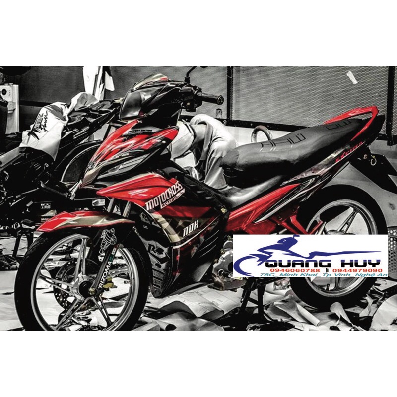 Tem Trùm Exciter 135 Đen Đỏ,Team Decal Ex135 MOTORCROSS