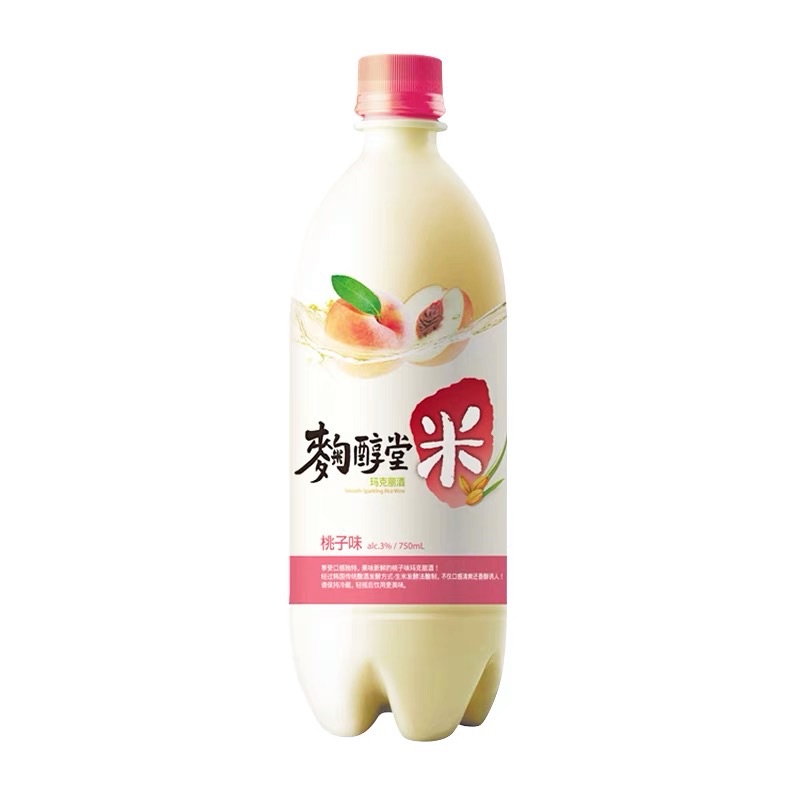 Soju Nước Gạo Lên Men Hàn Quốc Makgeolli Kook Soon Dang vị trái cây [Đào_Nho_Chuối_Truyền thống] chai thơm ngon dễ uống