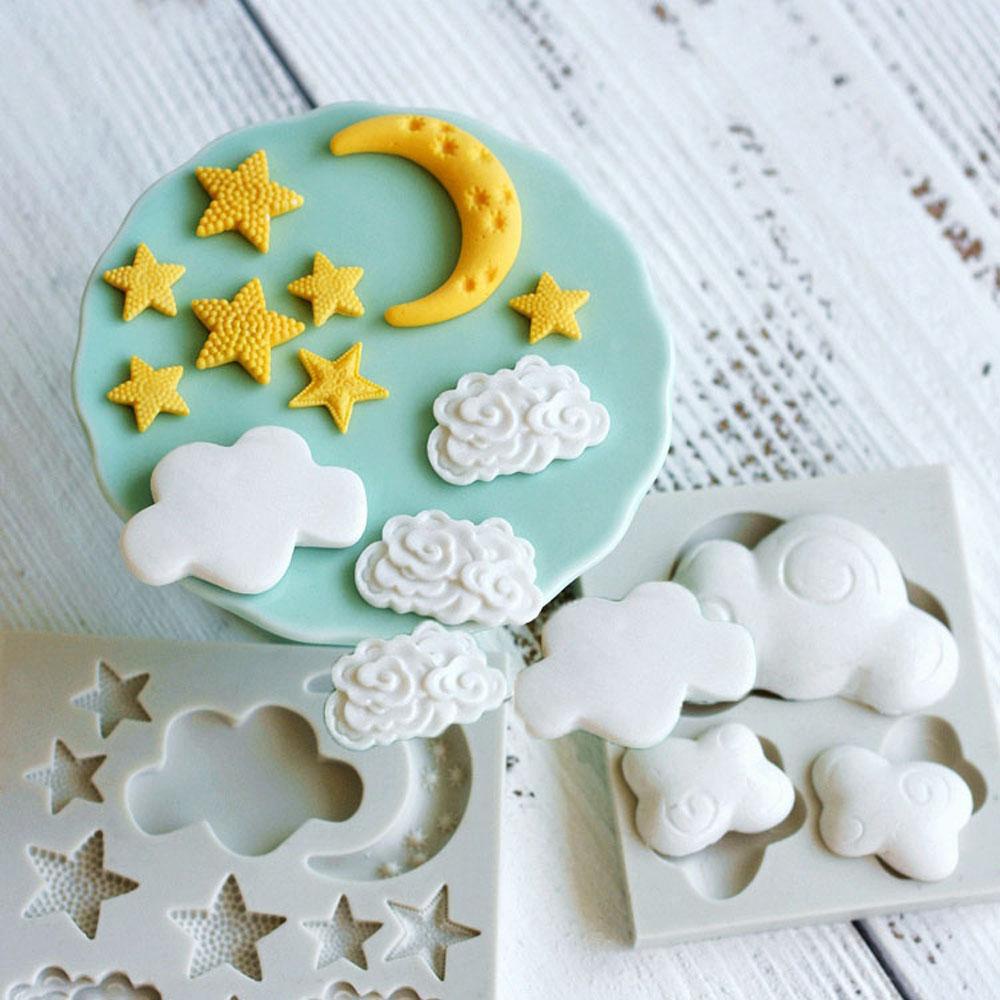 Khuôn Silicone Tạo Hình Cầu Vồng Làm Bánh DIY