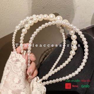Cài tóc đính hạt trai đơn giản thời trang
