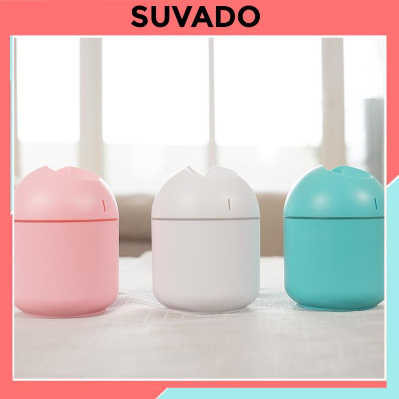 Máy phun sương tạo ẩm mini khuếch tán tinh dầu cho phòng ngủ, điều hòa 200ml cầm tay cắm USB giá rẻ 9801 SUVADO