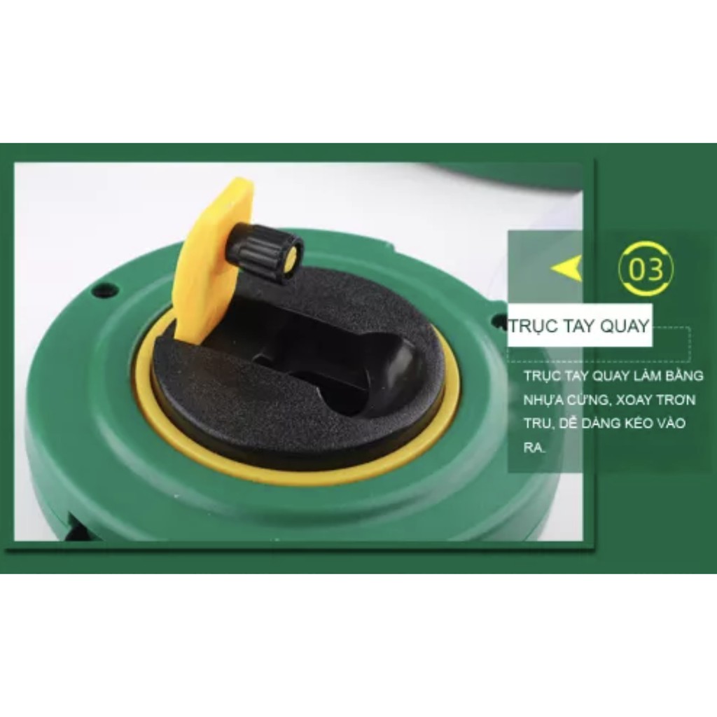 Thước Cuộn Tuosen, Thước dây 20m, 30m, 50m TUOSEN (Vỏ nhựa ABS)