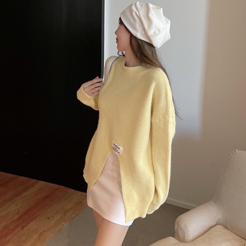 Áo Croptop Tay Dài Màu Sắc Ngọt Ngào Cho Nữ