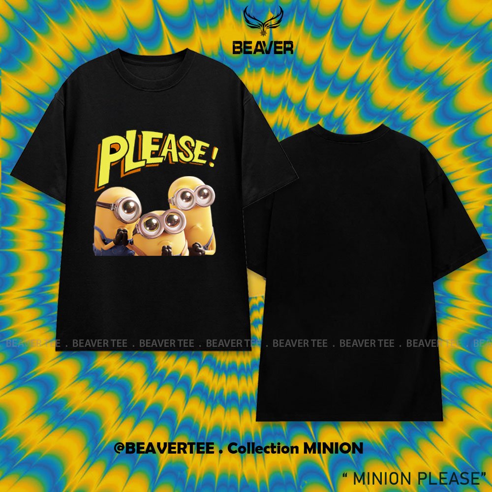 Áo thun Beaver Tee MINION Local Brand tay lỡ form rộng nam nữ Unisex Freeship Extra