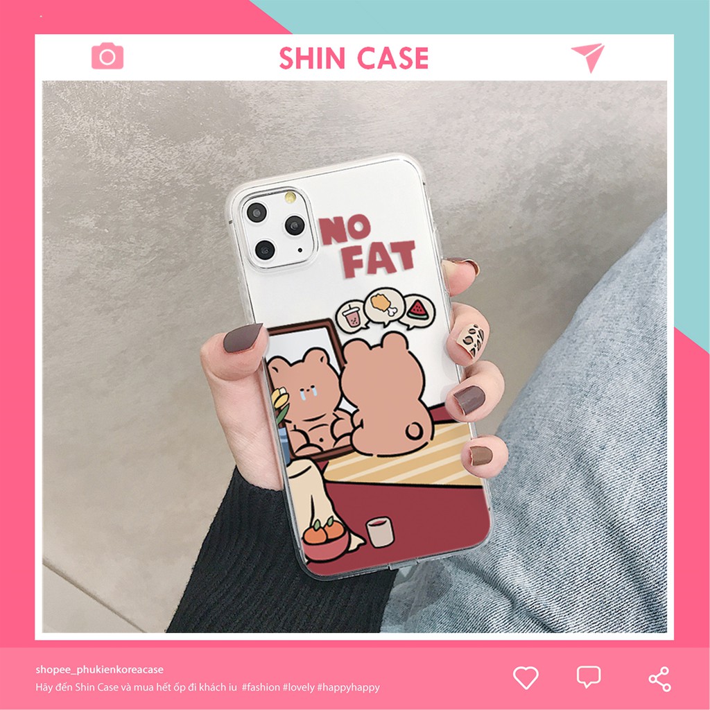 Ốp lưng iphone No Fat viền trong chống ố 5/5s/6/6plus/6s/6splus/7/7plus/8/8plus/x/xr/xs/11/12/pro/max/plus/promax | BigBuy360 - bigbuy360.vn