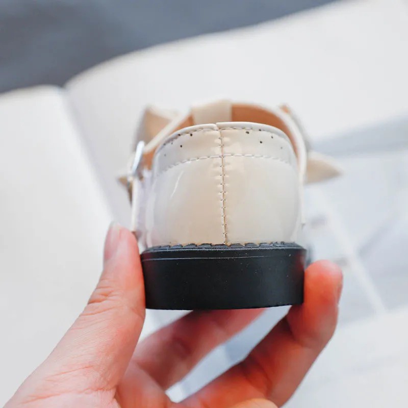 Giày búp bê mũi tròn phối nơ đáng yêu phong cách Nhật Bản 2021 cho bé gái | BigBuy360 - bigbuy360.vn