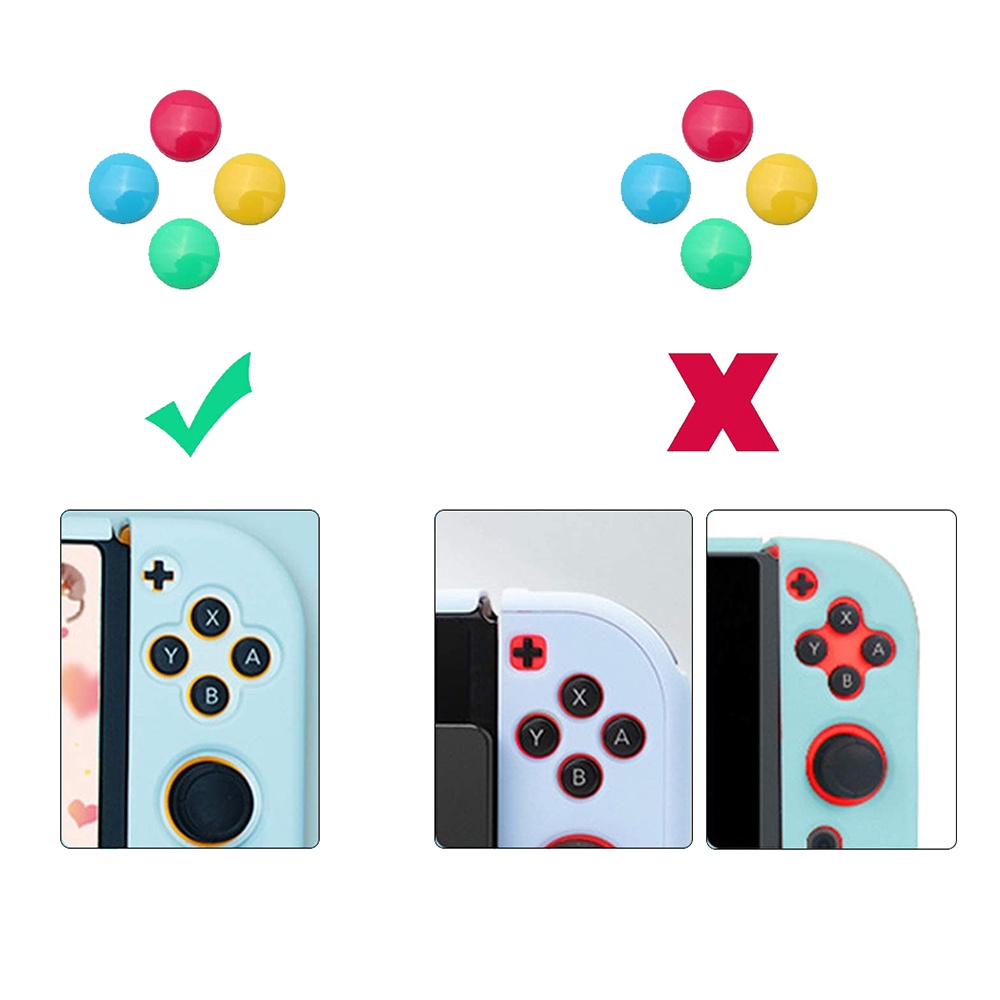 Bộ 10 Nút Bọc Nút Bấm Hình Dấu Chân Cho Tay Cầm Chơi Game Nintendo Switch OLED / Switch