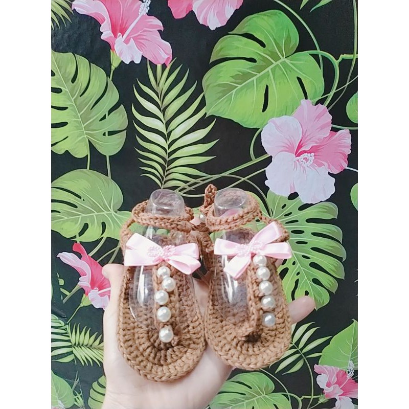 Giày len cho bé có dán đế