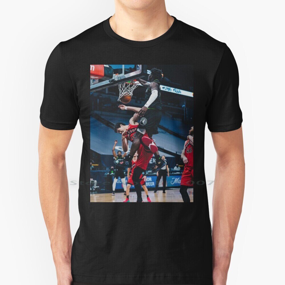 Anthony Edwards Áo 100% Cotton Liên Minh Bóng Rổ Quốc Gia Hoa Kỳ Minnesota Xanh Anthony Chọn Đầu Tiê