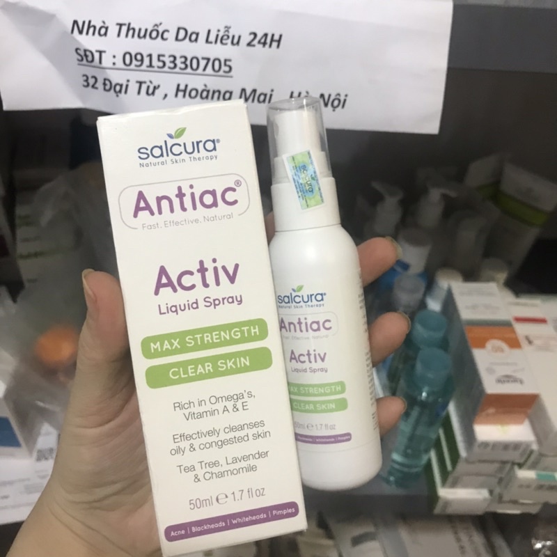 Antiac active liquid spray xịt ngăn ngừa mụn và dưỡng da