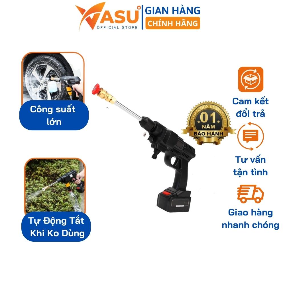 Máy rửa xe mini cầm tay công suất lớn cực tốt để rửa xe, tưới cây, cực kì tiện lợi