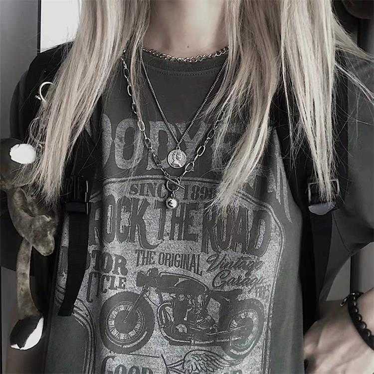 Dây Chuyền Kim Loại 3 Lớp 2806hp-p Phong Cách Hip Hop