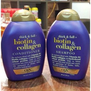 Bộ dầu gội+xả Biotin Collagen tím