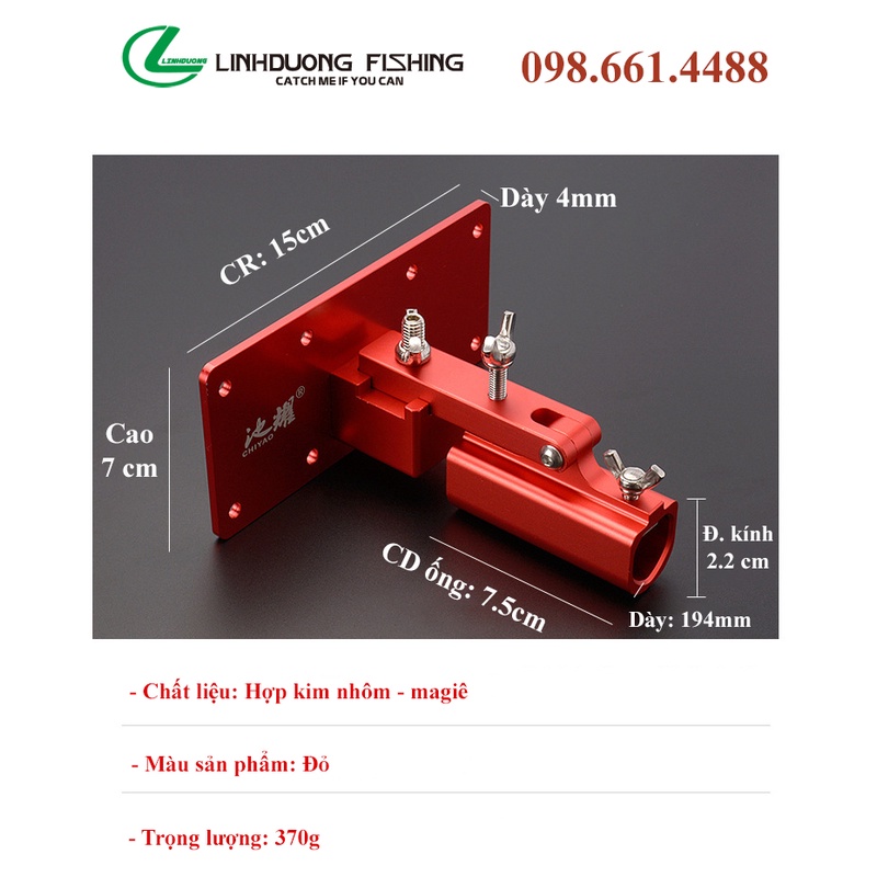 Pát gác  cần săn hàng gắn thùng
