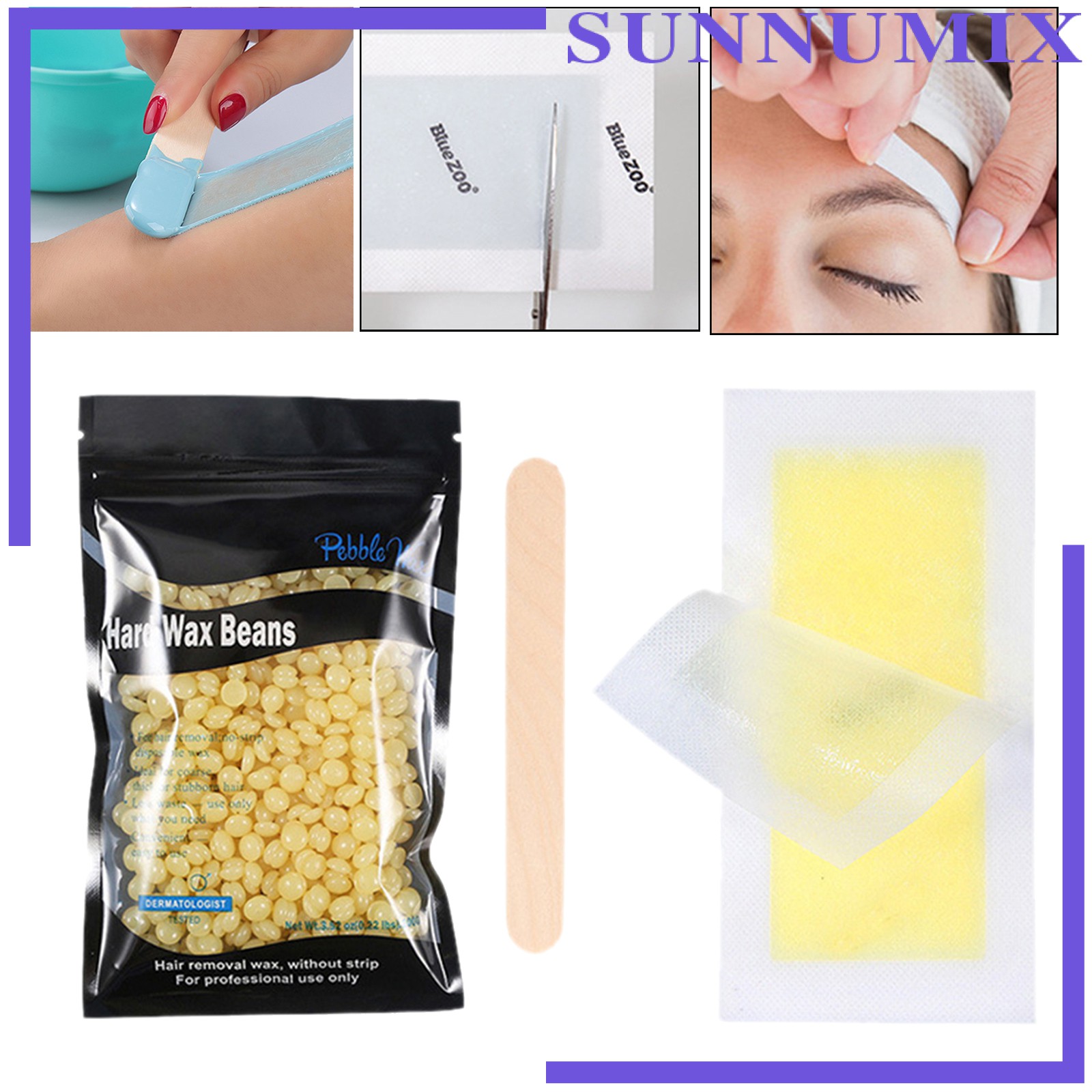 [Hàng mới về] Bộ 100g Hạt Sáp Cứng Tẩy Lông Dành Cho Nam Và Nữ | BigBuy360 - bigbuy360.vn