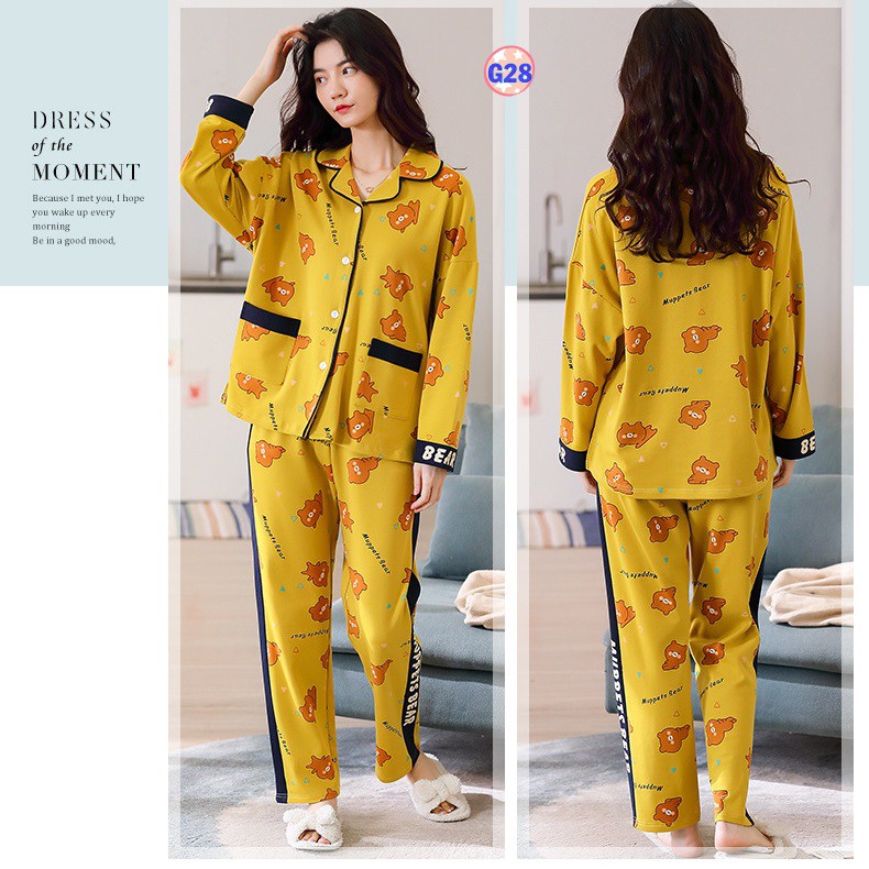 Bộ Pijama Dài Tay Mã G1 (cotton Mềm Mịn) | BigBuy360 - bigbuy360.vn