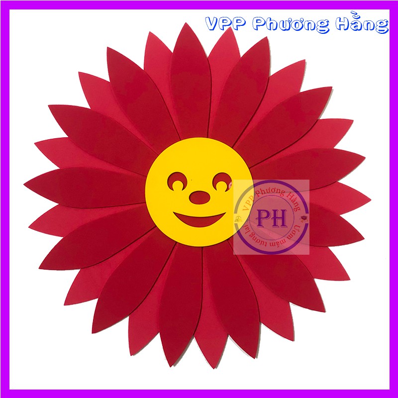 Hoa hướng dương xốp trang trí mầm non cỡ lớn