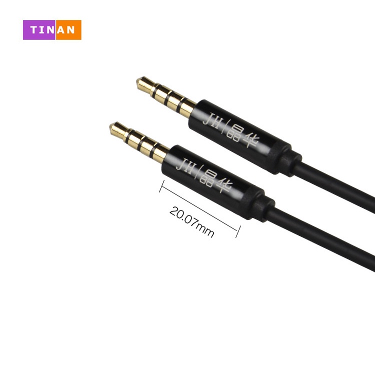 Dây Cáp Âm Thanh 2 Đầu Jack 3.5mm, 4 Khấc (3 Vạch), Dùng Kết Nối Điện Thoại Với Loa/ Xe Ô Tô