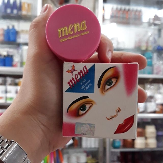 Kem ngừa mụn trắng da Mena 3g