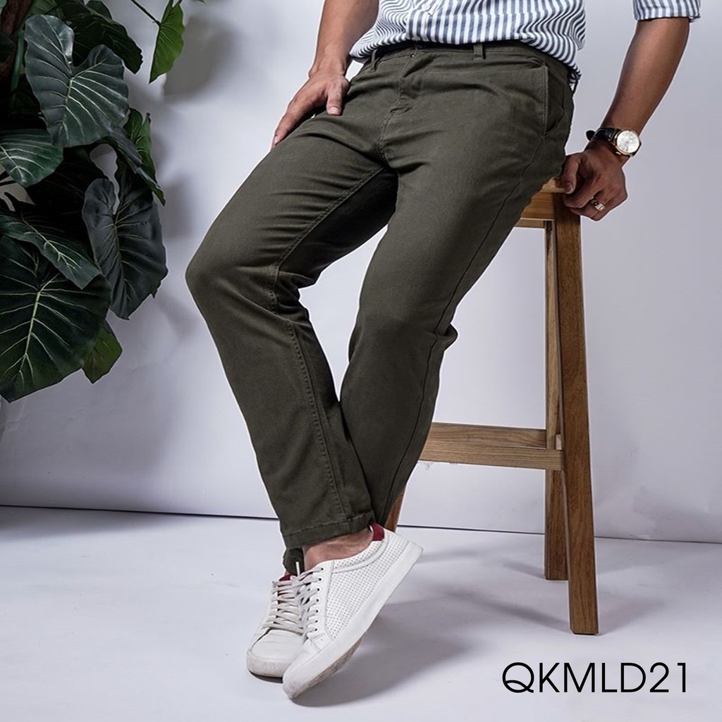 QKMLD2 - Quần kaki nam MUSLAND - SlimFit Pandex co giãn 4 Màu || Quần kaki chinos này thì đẹp tuyệt vời ae ạ !