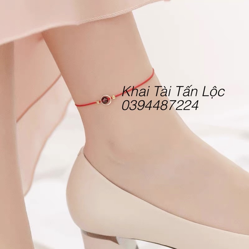 Lắc chân , vòng chân dây chỉ đỏ chuyển vận , giải vận đen