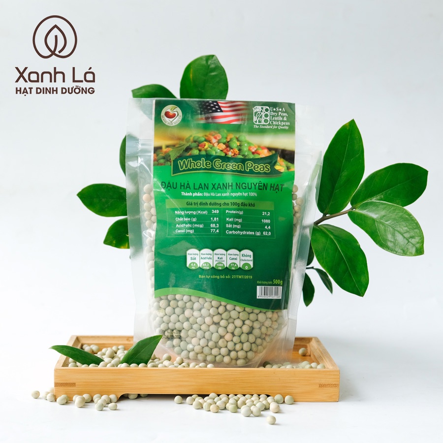 Đậu Hà Lan khô nguyên hạt, sạch, không biến đổi gen Xanh Lá nhập khẩu Mỹ | BigBuy360 - bigbuy360.vn