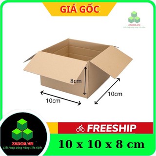 Combo 100 hộp carton 10x10x8 / thùng carton / thùng giấy carton