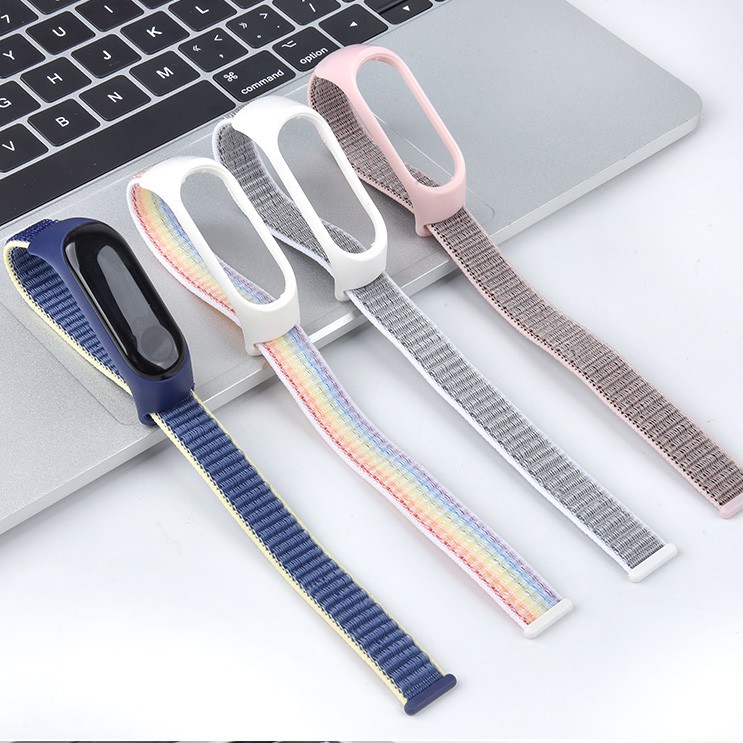 Xiaomi Mi Band 3/4/5 Nylon Band Bracelet Mi Band 4 Wristband Replacement Wristband