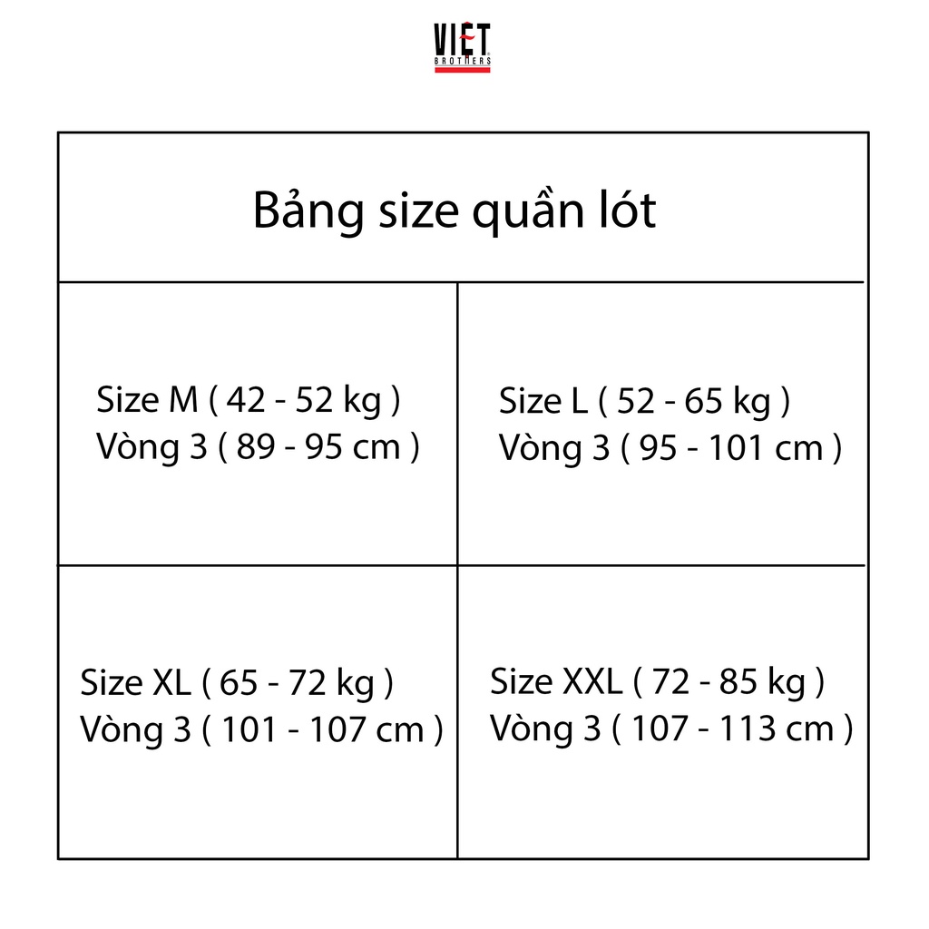 Quần sịp boxer nam VIỆTBROTHERS 1QLBM01