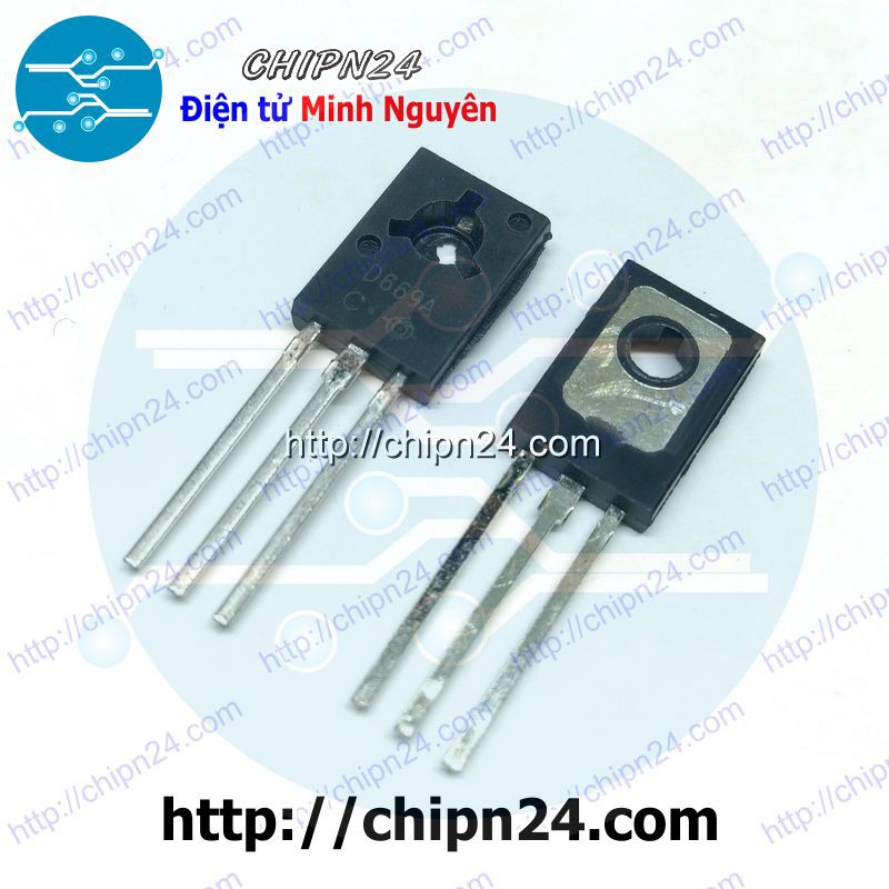 [5 CON] Transistor D669A TO-126 NPN 1.5A 160V (2SD669A D669 669)