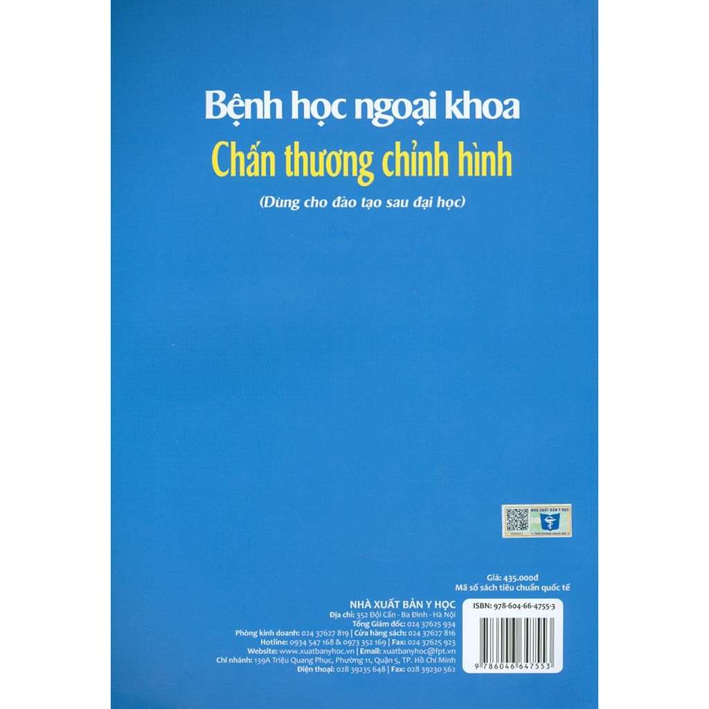 Sách - Bệnh Học Ngoại Khoa Chấn Thương Chỉnh Hình (Dùng Cho Đào Tạo Sau Đại Học)