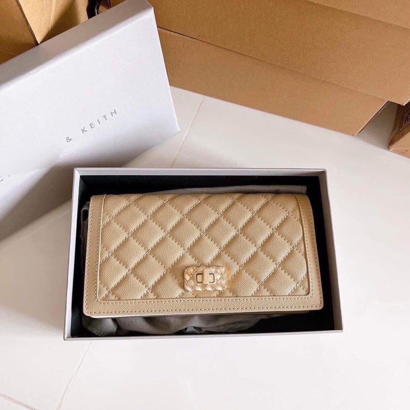 Túi xách nữ đeo chéo ô khoá xoay full box