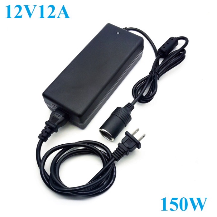 Bộ chuyển đổi nguồn 220V sang 12V-12A 150W - Đầu vào: 110-240V 50/60HZ(mA) - Đầu ra: DC12V/12A