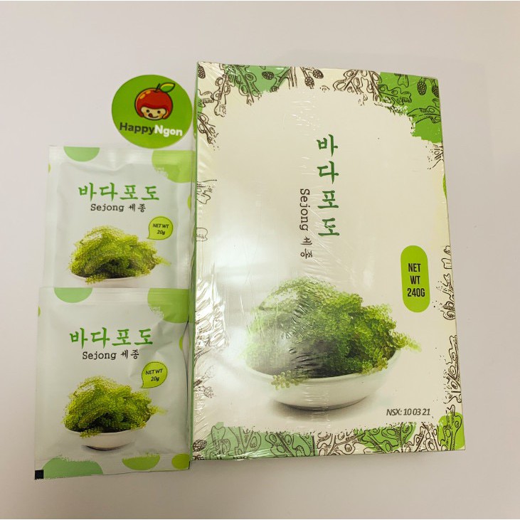 Rong nho Namiso tách nước cao cấp và rong nho Sejong thực phẩm tốt cho sức khỏe