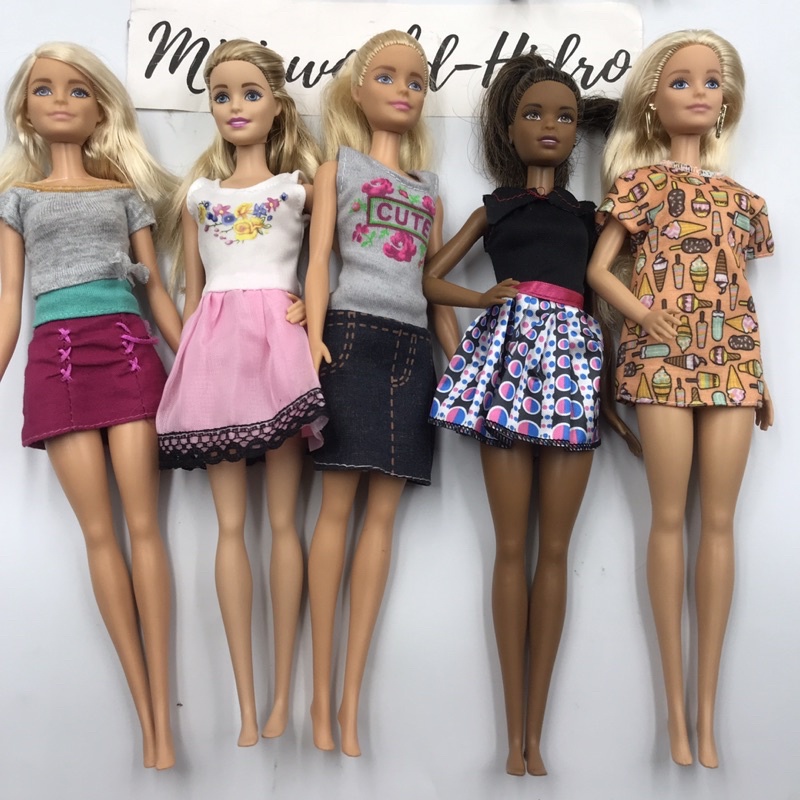 Búp bê Barbie chính hãng fashionistas nghề nghiệp vintage cổ điển Barbie da đen. S27