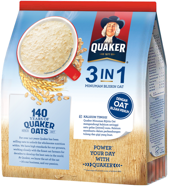 Thức uống yến mạch Quaker 3in1 Vị truyền thống Gói 420g | BigBuy360 - bigbuy360.vn