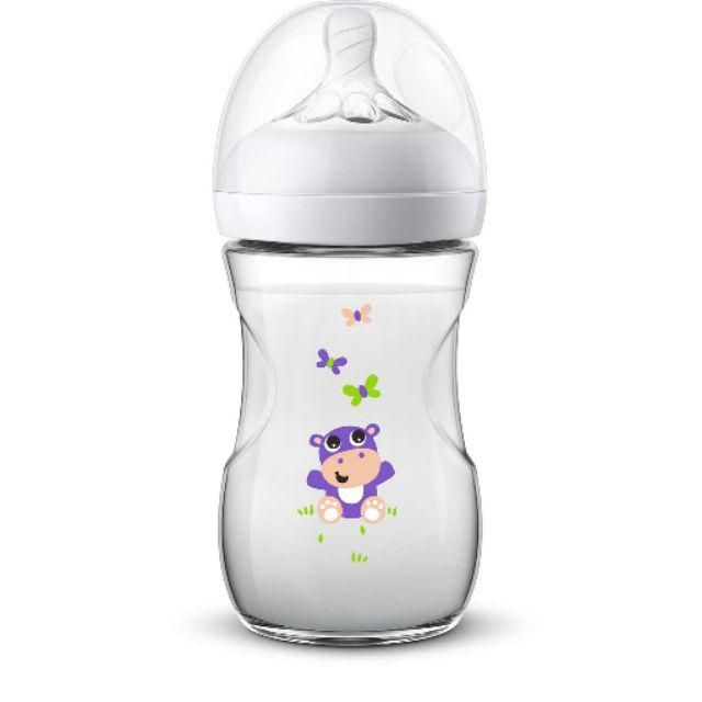 Bình sữa Philips AVENT 260ml hoạ tiết